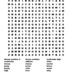 Disney Zombies Word Search   Wordmint In Zombie Word Search Printable