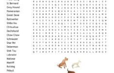 Dog Breeds Word Search - Wordmint in Printable Word Search About Dogs