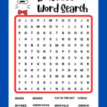 Dr. Seuss Word Search, Instant Download, Printable, Pdf   Etsy Inside Free Printable Dr Seuss Word Search