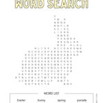 Easter Word Search   Cute & Free Printables | Saturdaygift Intended For Easter Word Searches Free Printable