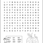 Easy Apple Word Search For Kids   Tree Valley Academy For 2nd Grade Word Search Printable Free