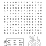 Easy Apple Word Search For Kids   Tree Valley Academy Pertaining To Printable Word Search Grade 3