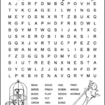 Easy Bird Word Search   Tree Valley Academy For Grade 3 Word Search Printable