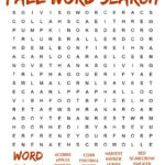 Easy Fall Word Search Printable   Free Word Find With Answers Inside Printable Autumn Word Search