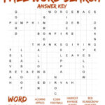 Easy Fall Word Search Printable   Free Word Find With Answers Pertaining To Free Printable Word Search Puzzles For Adults With Answers