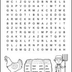 Easy Farm Word Search   Tree Valley Academy In Word Search 7 Year Old Printable