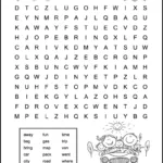 Easy Road Trip Word Search For Kids   Tree Valley Academy Throughout Children'S Printable Word Search