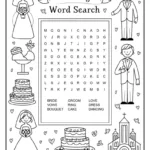 Easy Wedding Word Search (2 Free Pdf Pages)   Easy Coloring Pages With Wedding Word Search Printable