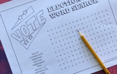 Election Day Word Search regarding Election Day Free Printable Word Search