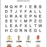 Fall Word Search For Kindergarten   Tree Valley Academy Pertaining To Free Printable Kindergarten Word Search