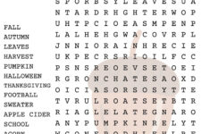 Fall Word Search Puzzle With Answer Sheet| Autumn Word Search with regard to Printable Fall Word Search Puzzles
