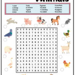 Farm Animals Word Search 2   Ezpzlearn In Printable Word Search Farm Animals