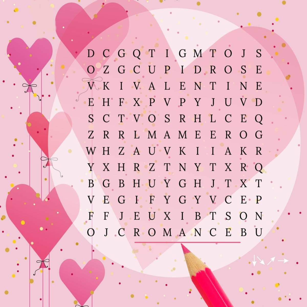 February Word Search Printable - National Days Word Find Puzzle intended for Free Printable Word Search February