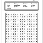 Feelings Word Search   Ezpzlearn For Printable Word Search Emotions