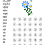 Flowers Word Search   Wordmint With Printable Word Search Flowers