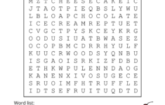 Food Word Search (Free Printable Puzzles) – Free Printables for Food Word Searches Printable
