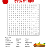 Food Word Search (Free Printable Puzzles) – Free Printables Throughout Printable Easy Word Search