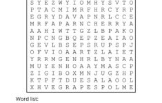 Food Word Search (Free Printable Puzzles) – Free Printables throughout Printable Easy Word Search