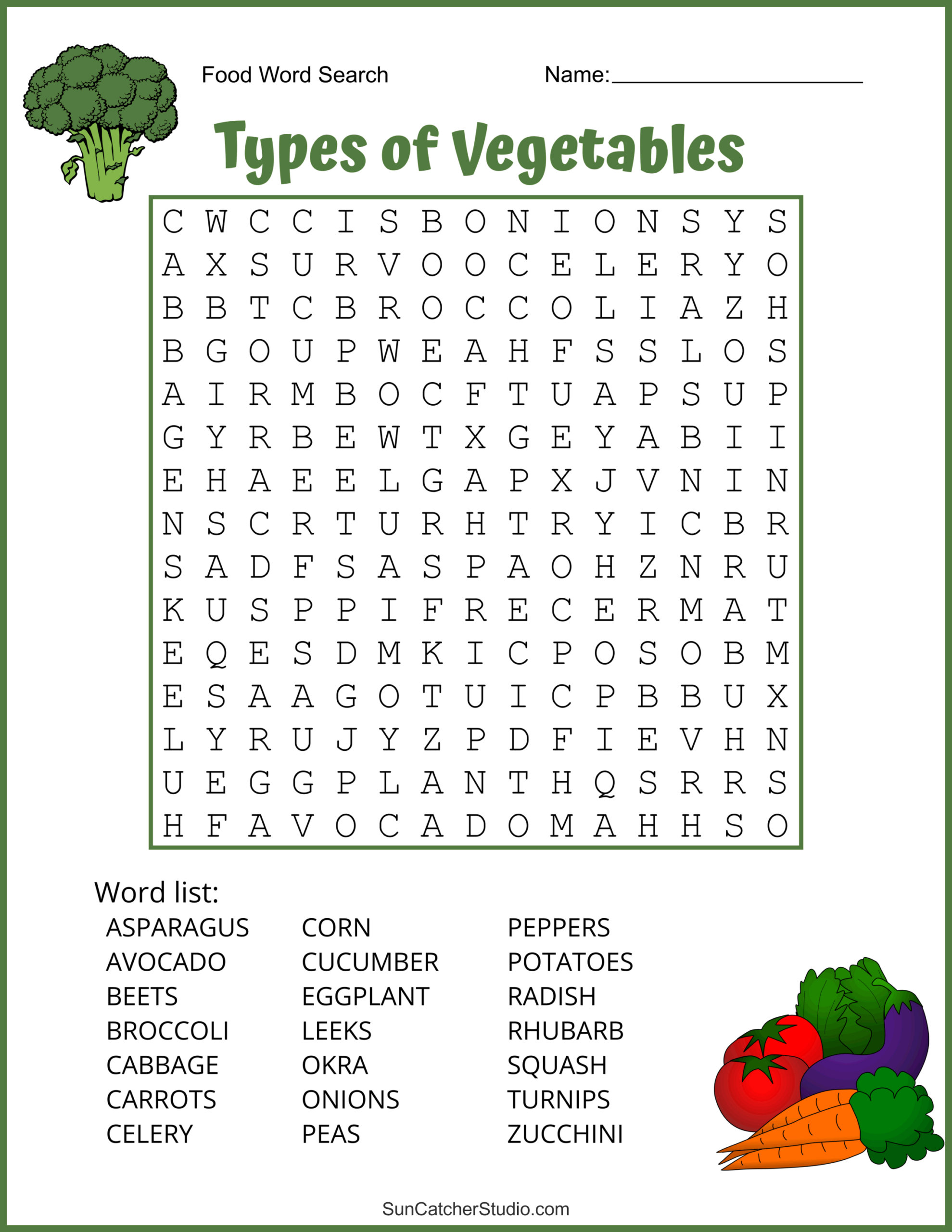 Food Word Search (Free Printable Puzzles) – Free Printables throughout Printable Word Search For Senior Citizens