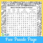 Free Beach Word Search Printable   Growing Play Regarding Printable Beach Word Search