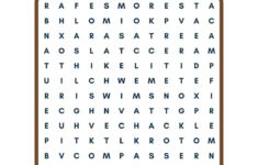 Free Camping Word Search Printables (Easy And Hard) – Fox Farm Home inside Word Search Free and Printable