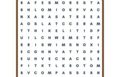 Free Camping Word Search Printables (Easy And Hard) - Fox Farm Home within Word Search Free Printable Easy