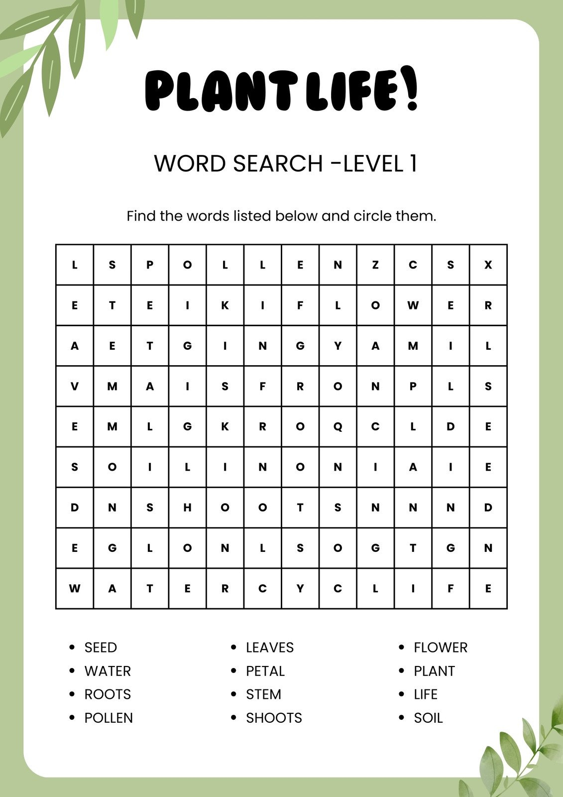 Free Custom Printable Science Worksheet Templates | Canva throughout 7th Grade Science Word Search Printable