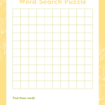 Free Empty Word Search Grid Template To Edit Online Inside Word Search Template Printable
