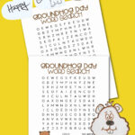 Free Groundhog Day Word Search Printable   Made With Happy In Groundhog Day Word Search Printable