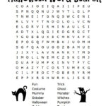 Free Halloween Word Search & Counting Printables In Free Printable Halloween Word Search