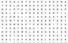 Free Halloween Word Search Printable - With Answer Key Included in Printable Word Search Halloween