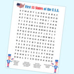 Free Hard Word Search Printable Puzzle For Kids   Freebie Finding Mom Regarding Printable Word Search Us States