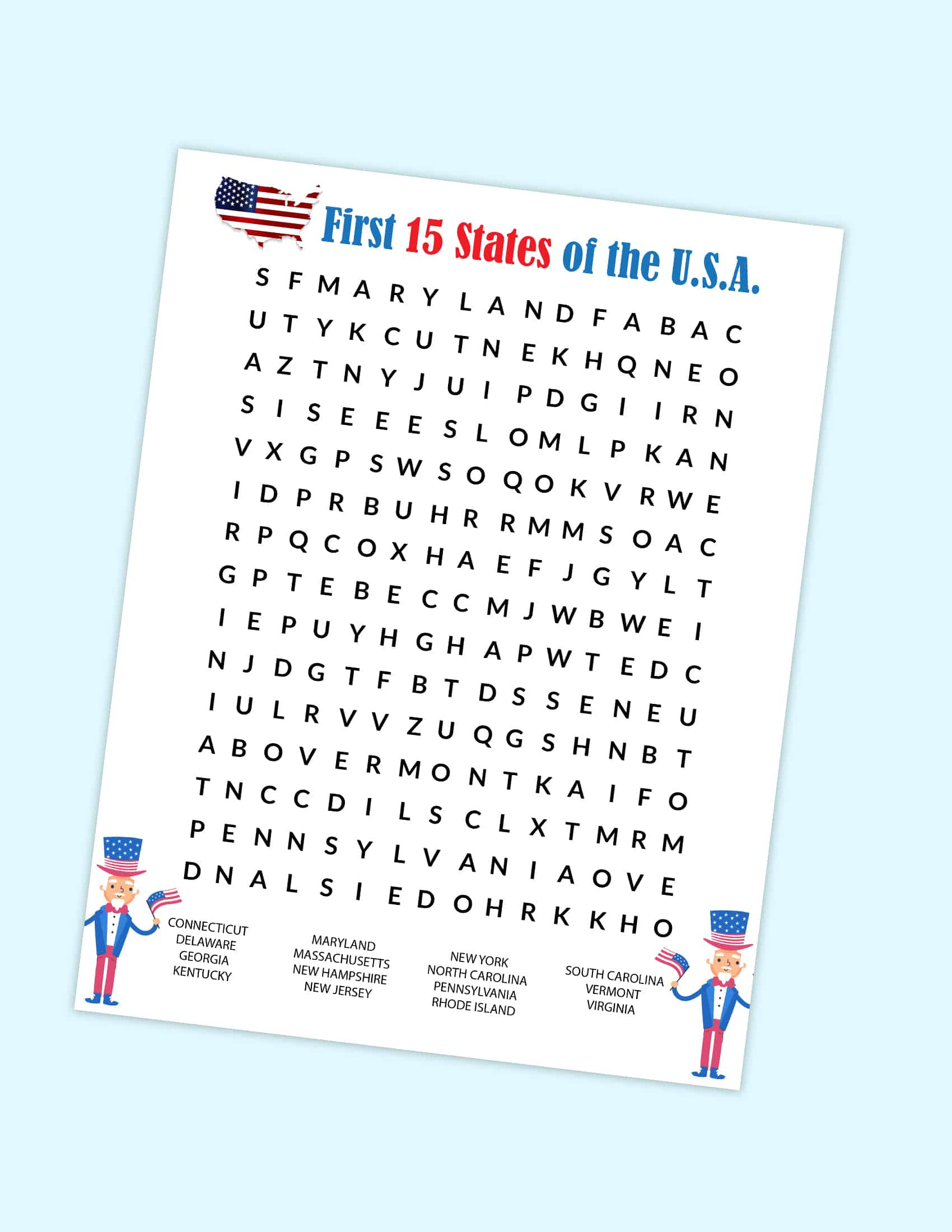 Free Hard Word Search Printable Puzzle For Kids - Freebie Finding Mom regarding Printable Word Search Us States