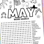 Free May Word Search Printable Throughout Free Printable Word Search For May