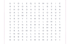 Free Printable: A Music-Themed Word Search — Musical Mama inside Free Printable Word Search Music