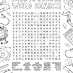 Free Printable Back To School Word Search For Kids   Prudent Penny In Free Printable Word Search Back To School