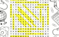 Free Printable Back To School Word Search For Kids - Prudent Penny intended for Back To School Free Printable Word Search Answer Key