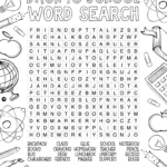 Free Printable Back To School Word Search For Kids   Prudent Penny Within Middle School Word Search Printable Free