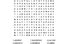 Free Printable Bible Word Search Puzzles With Answer Key with regard to Free Printable Word Search Puzzles For Adults with Answers