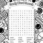 Free Printable Candy Word Search For Kids   Easy Coloring Pages In Printable Word Search Candy