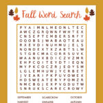 Free Printable Fall Word Search   Pjs And Paint Regarding Free Printable Word Search For November