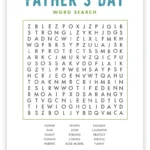 Free Printable Father'S Day Word Search   Pjs And Paint Pertaining To Father'S Day Printable Word Search