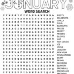 Free Printable January Word Search Intended For Printable Word Search January