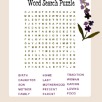 Free Printable Mother'S Day Word Search Puzzle With Key Throughout Mother'S Day Word Search Free Printable