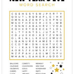 Free Printable New Year'S Eve Word Search   Pjs And Paint Pertaining To Free Printable Word Search Happy New Year