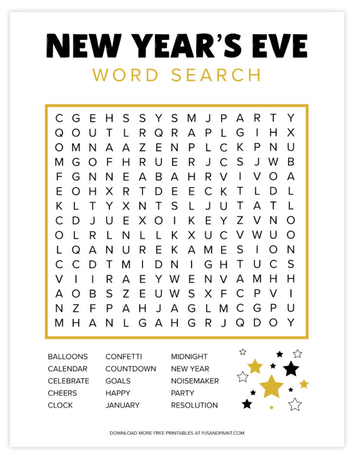 Free Printable 2024 Word Search