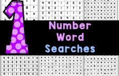 Free Printable Number Word Searches Worksheets with regard to Printable Word Search With Numbers