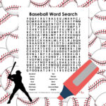 Free Printable Sports Themed Puzzles & Activities [Pdfs] Inside Free Printable Word Search Puzzles Baseball