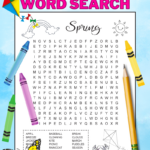 Free Printable Spring Break Word Search For Kids Pertaining To Printable Word Search Spring Break
