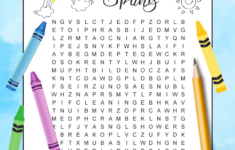 Free Printable Spring Break Word Search For Kids regarding Spring Break Word Search Free Printable